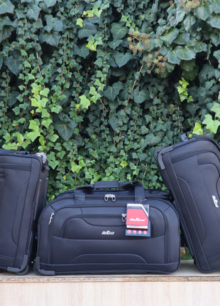 Lot de 3 cabas-chariot avec poche antivol