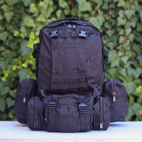 Sac À Dos avec sacoche De Randonnée Camping Tactique 4 en 1 - Backpack dz