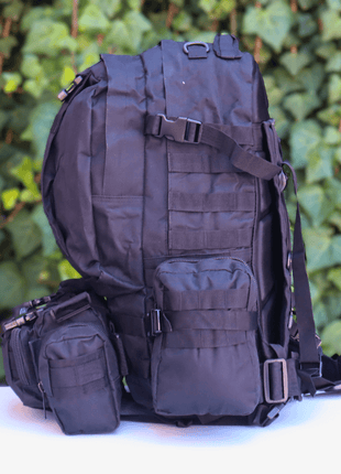 Sac À Dos avec sacoche De Randonnée Camping Tactique 4 en 1 - Backpack dz