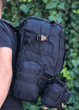 Sac À Dos avec sacoche De Randonnée Camping Tactique 4 en 1 - Backpack dz