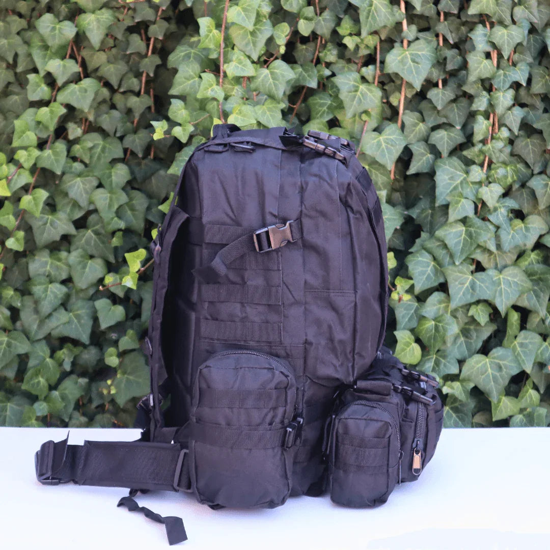 Sac À Dos avec sacoche De Randonnée Camping Tactique 4 en 1 - Backpack dz