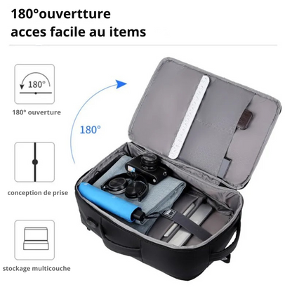 Sac a Dos Cartable avec Compartiment Chaussures 17 Pouces