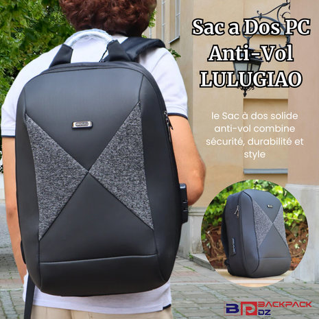 Sac a Dos PC Anti-Vol LULUGIAO