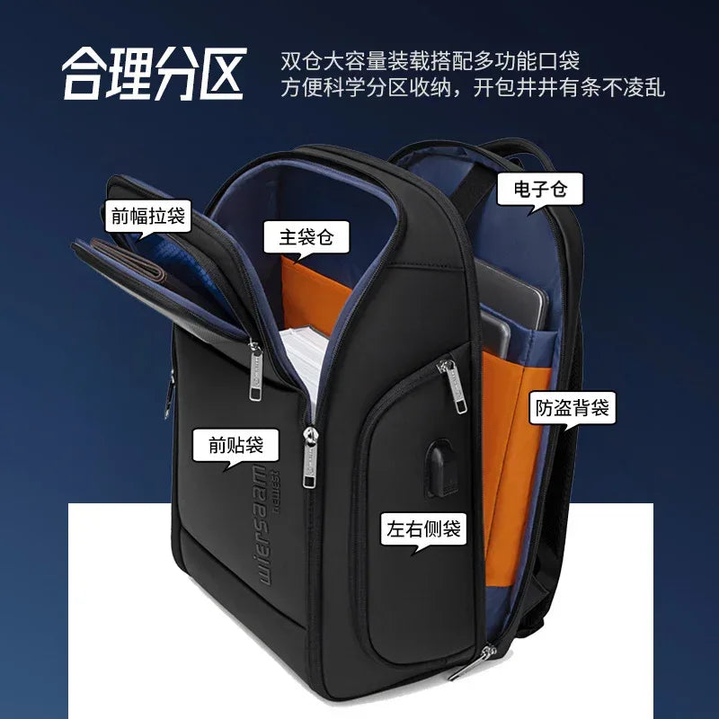 Sac à Dos D'affaires Anti-Vol Wiersaam ORIGINAL - Backpack dz