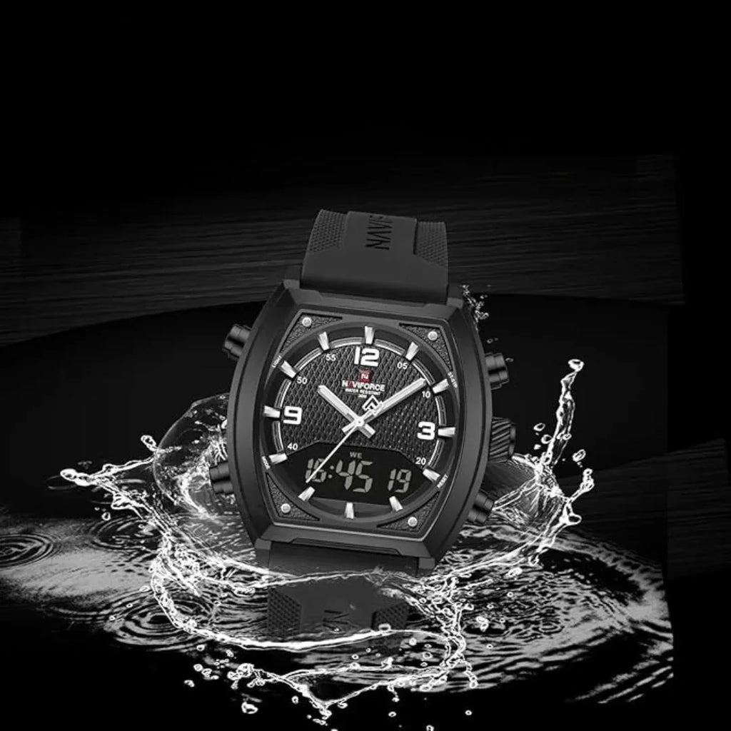 Montre Homme Naviforce 9242 – Analogique & Digitale, Style Sport Moderne - Backpack dz