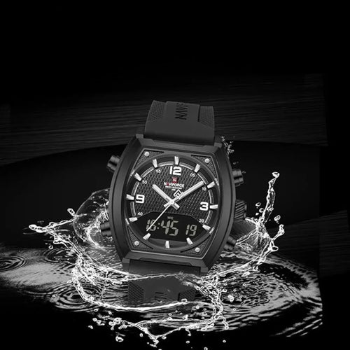 Montre Homme Naviforce 9242 – Analogique & Digitale, Style Sport Moderne - Backpack dz