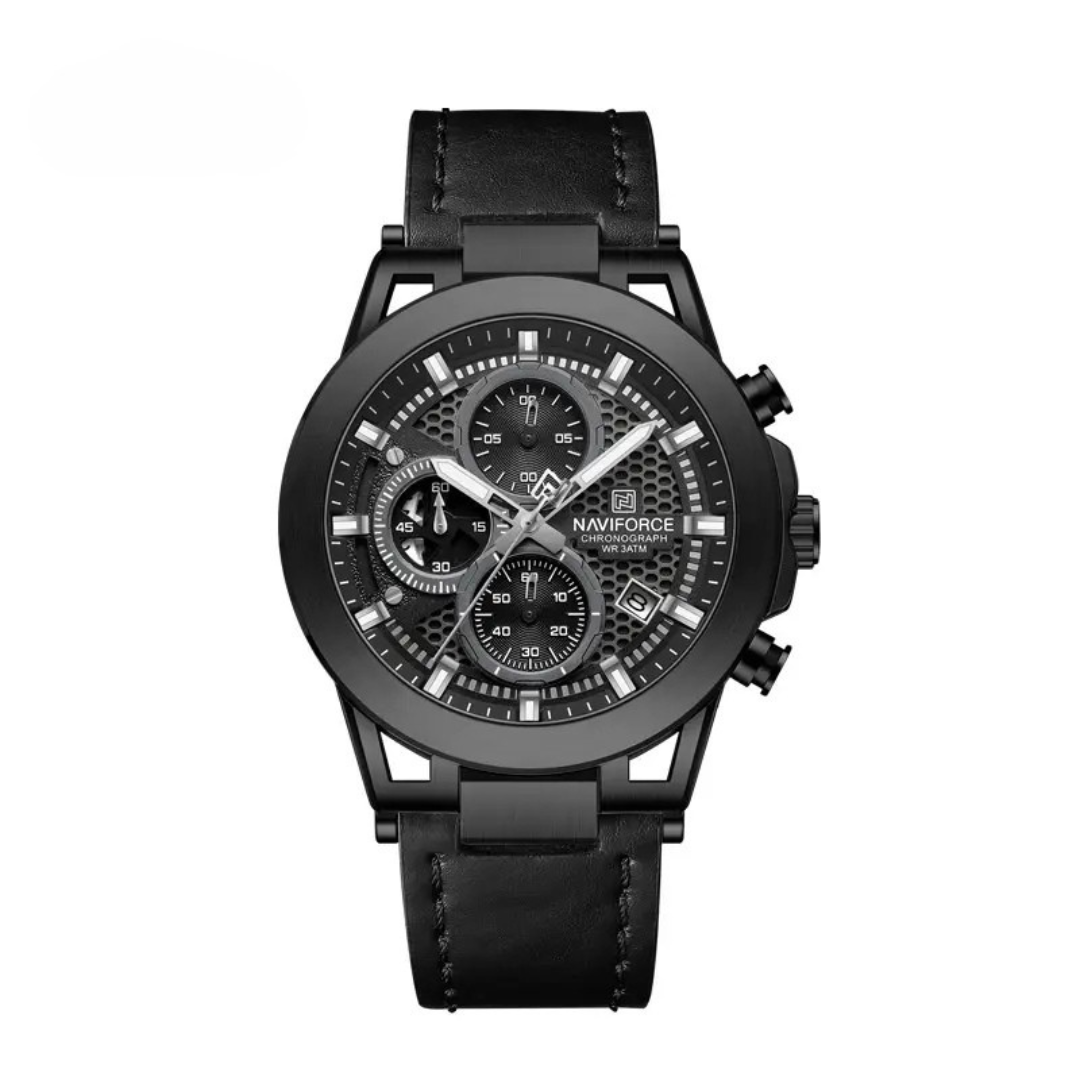 Montre Homme Naviforce NF8073 – Cuir Véritable & Style Sport Élégant