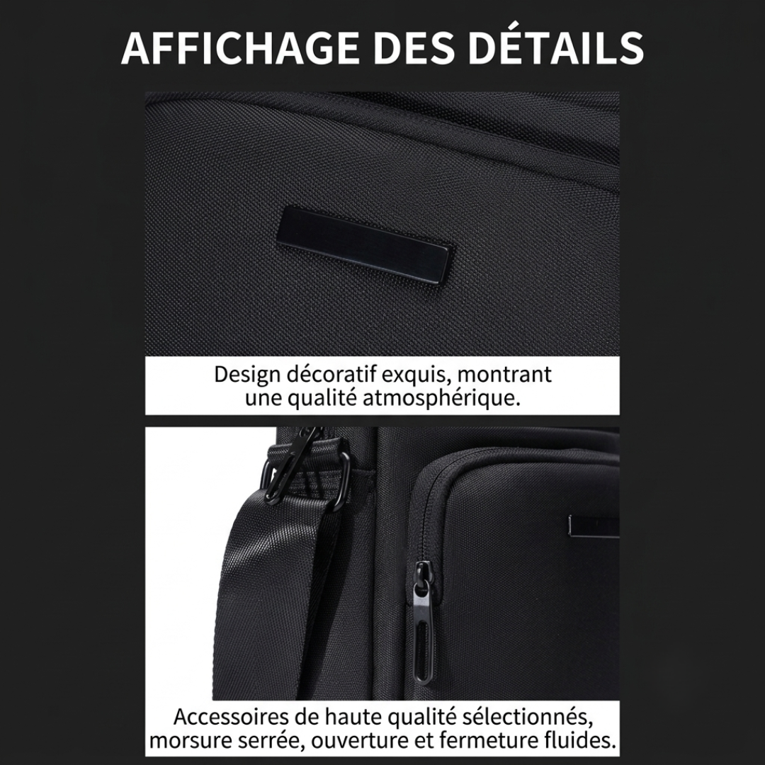 Sac bandoulière homme en liège synthétique