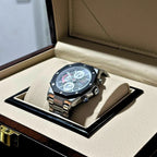 Panzer Original – Montre Homme Argentée & Cadran Noir | Élégance en Acier Inoxydable - Backpack dz