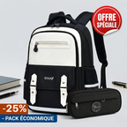 Pack scolaire : sac à dos ergonomique + sacoche viking multipoches