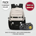 Pack scolaire : SAC A DOS DONGURUN  + TROUSSE VERKING