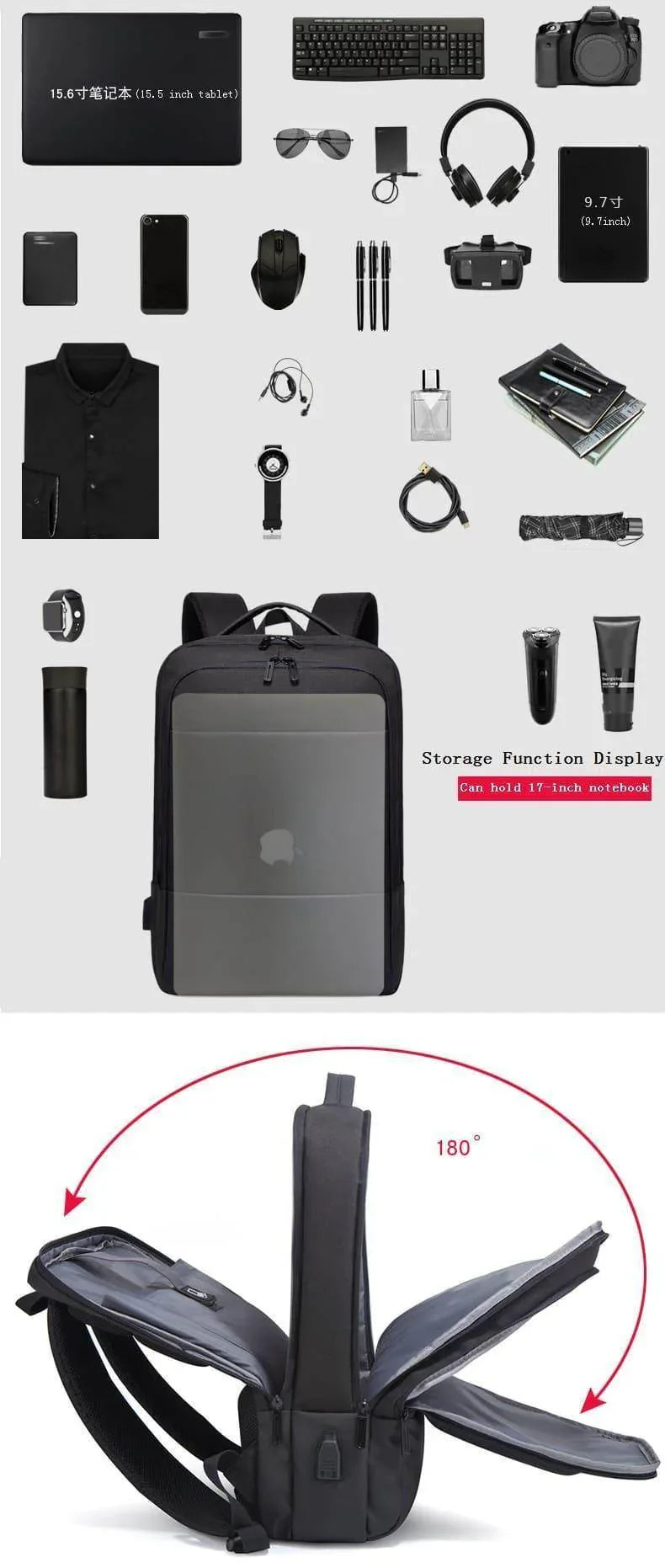 Sac à dos D'affaires USB Professionnel - Backpack dz