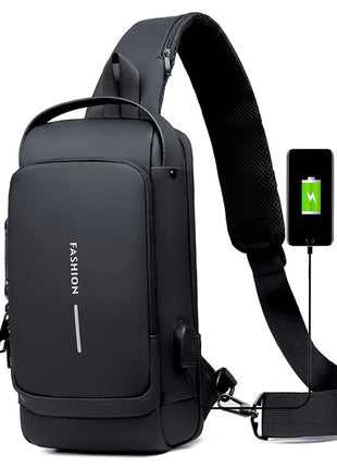 Sac à Bandoulière Fashion USB Antivol