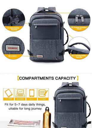 Sac a Dos Cartable Robuste VOYAGE Grande Capacité 17' - Backpack dz