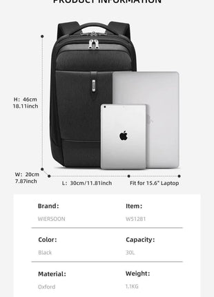 Sac a Dos D'affaires WIERSOON Robuste - Backpack dz