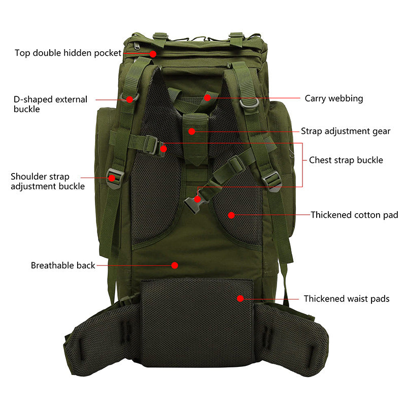 Sac à Dos Camping Randonnée 75L Voyage