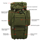 Sac à Dos Camping Randonnée 75L Voyage