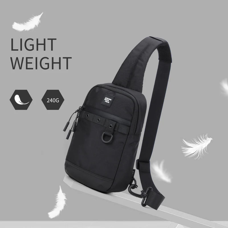 Sac bandoulière étanche pour homme Aoking Black Fashion