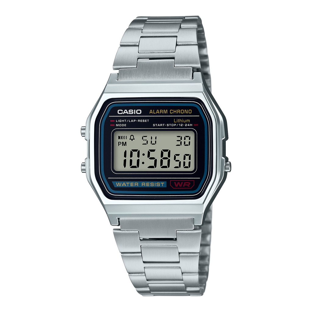 Montre Casio A158WA-1 digitale bracelet acier
