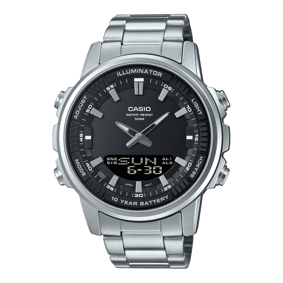 Montre Casio AMW-880D-1A bracelet acier