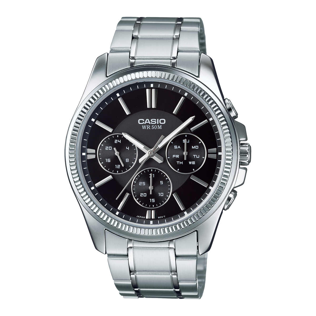 Montre Casio MTP-1375D-1A acier noir