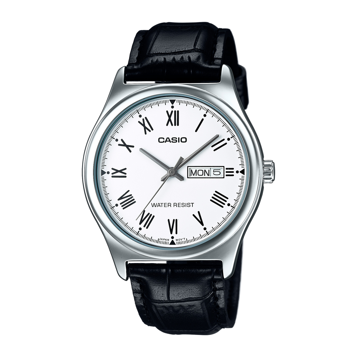 Montre Casio MTP-V006L-7B bracelet cuir cadran blanc
