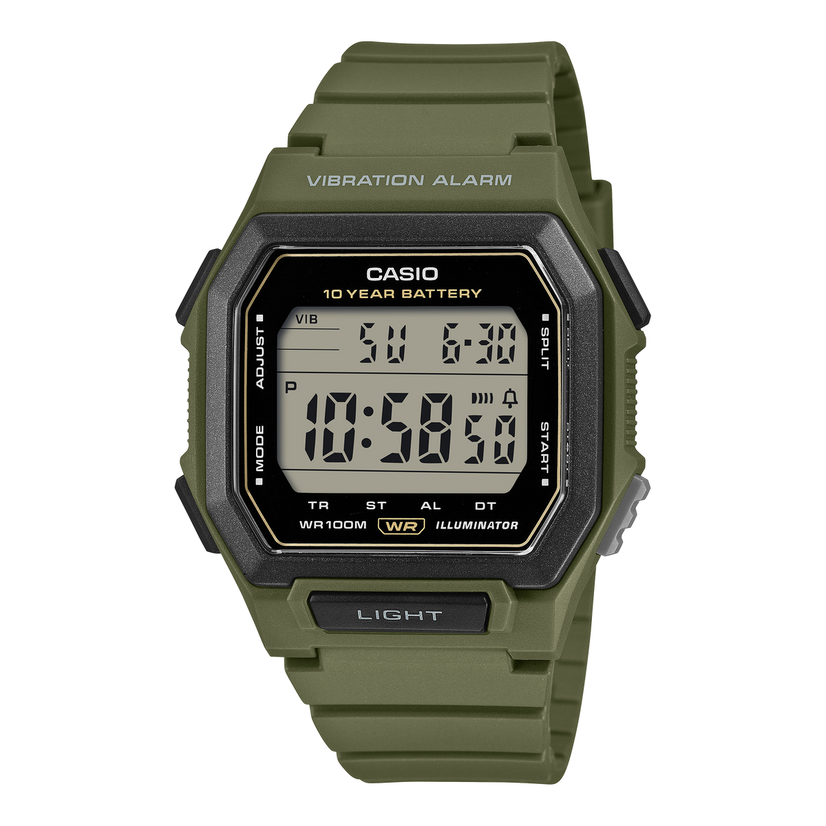 Montre Casio W-738H-3A kaki