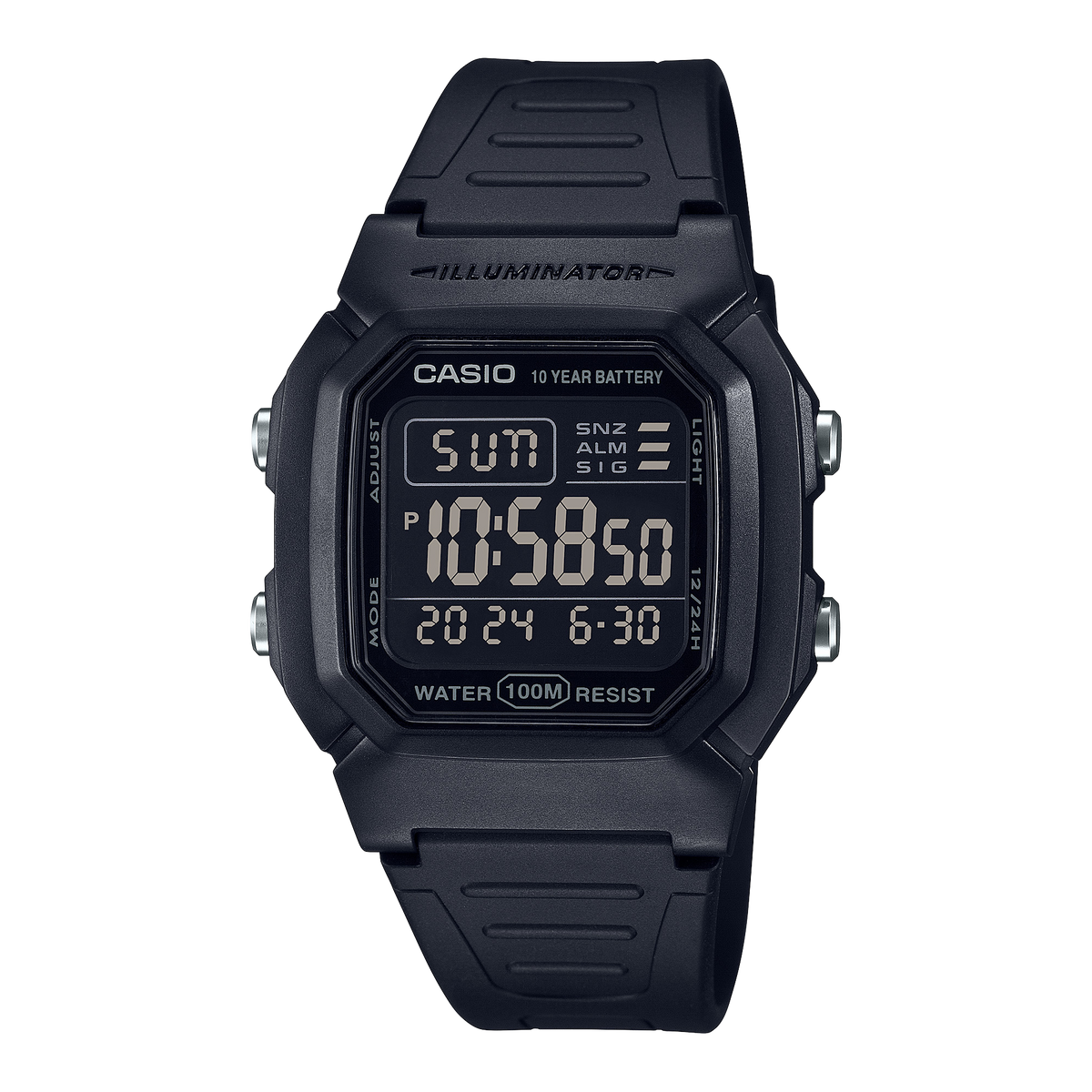 Montre Casio W-800H-1B noire