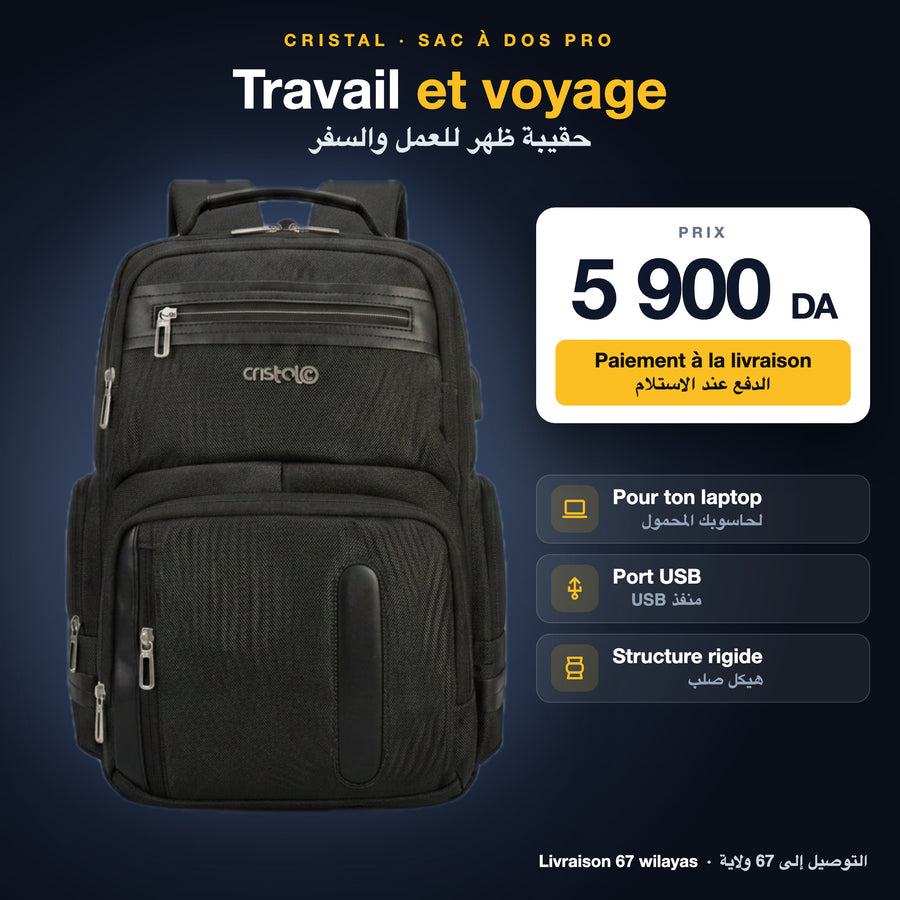 Sac à dos Cristal travail et voyage 5 900 DA, paiement à la livraison