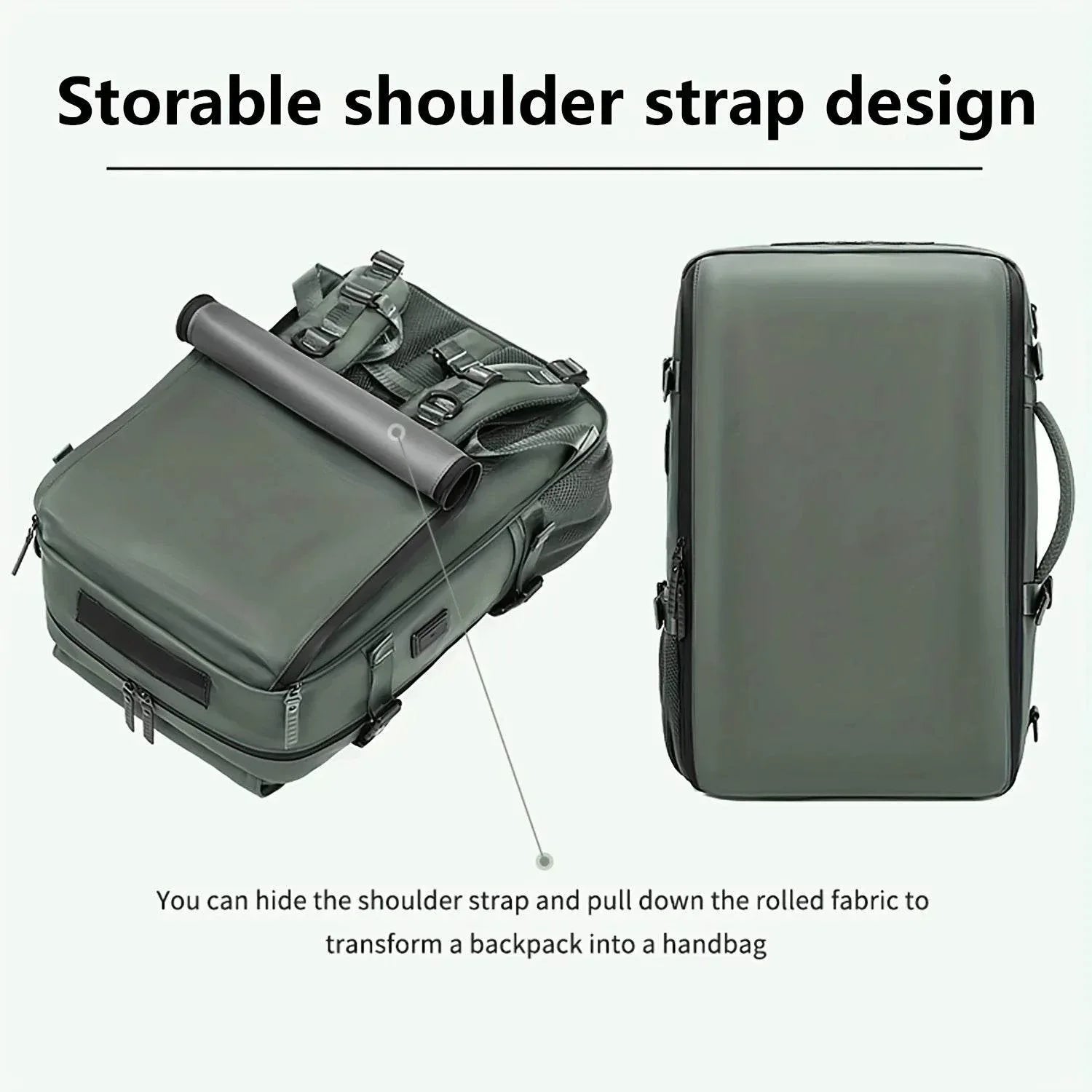 Sac à dos de voyage BANGE 3 en 1 Antivol avec bandoulière amovible - Backpack dz