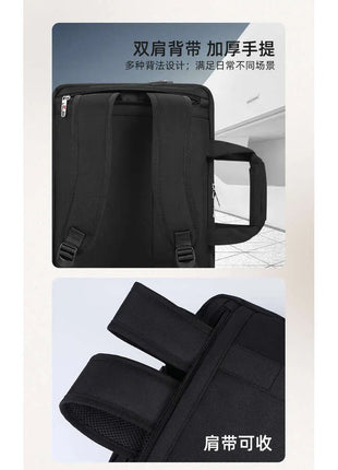 Mallette et Sac a Dos d’Affaires Multifonctionnelle 2 en 1 - Toile Imperméable