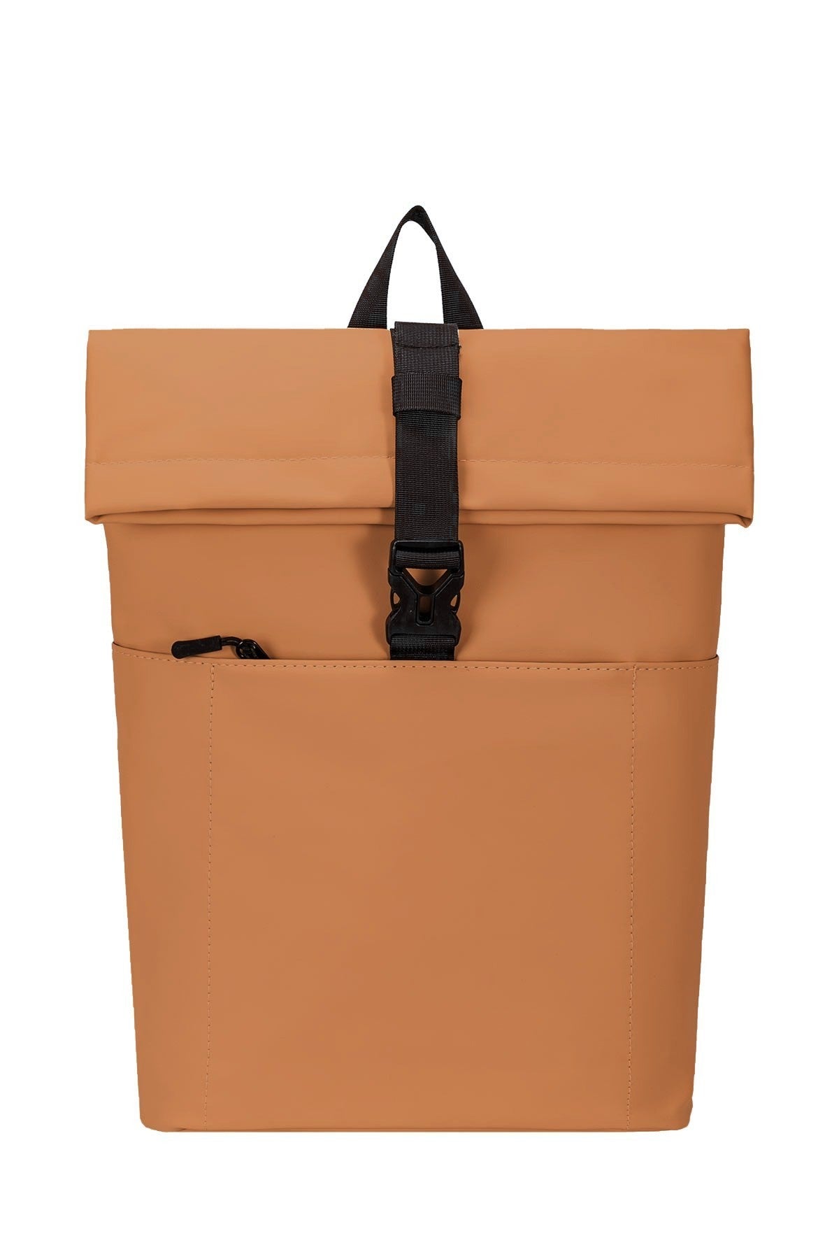 Sac à dos enroulé casual marron