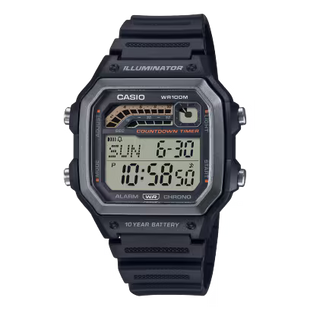 Montre CASIO Sport 100M – Autonomie 10 Ans & Multi-Fonctions