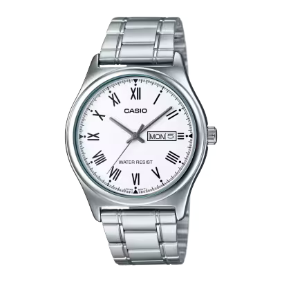Montre Homme CASIO Acier – Classique, Solide et Intemporelle V006D
