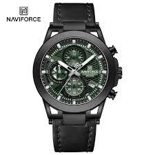 Montre Homme Naviforce NF8073 – Cuir Véritable & Style Sport Élégant - Backpack dz