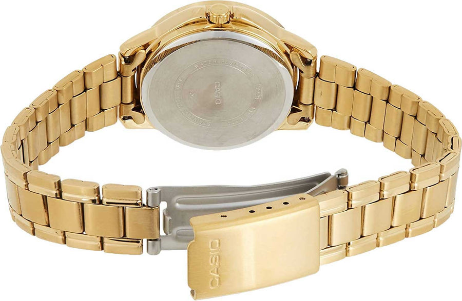 Bracelet acier doré et fermoir de la Casio LTP-V004G