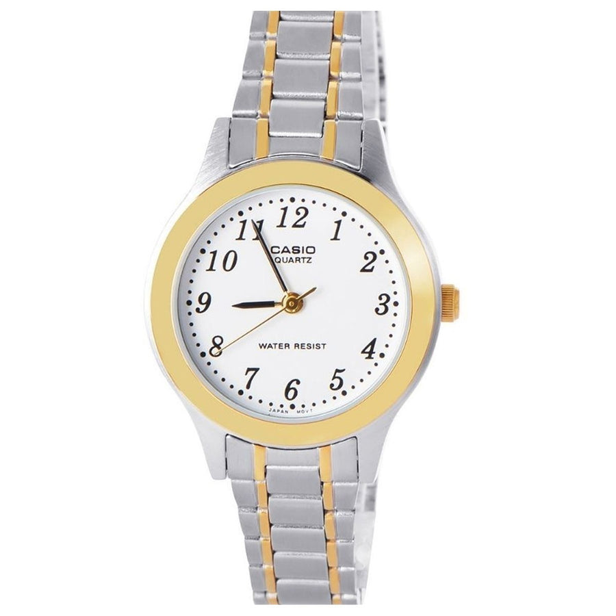Casio LTP-1128G blanche de face