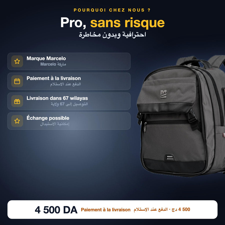 Sac Marcelo PRO, paiement à la livraison, livraison 67 wilayas