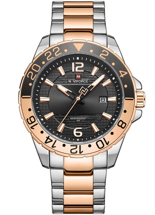 Montre Analogique NAVIFORCE Acier bronze & Élégance Intemporelle Homme