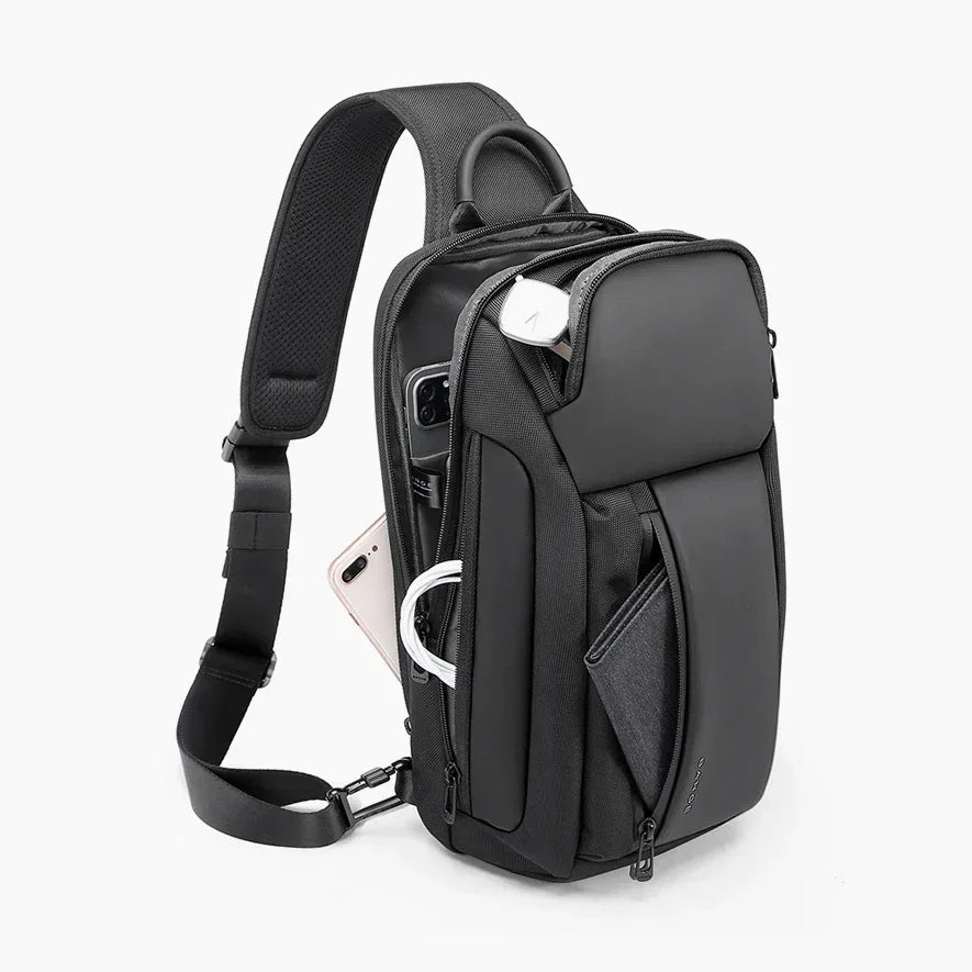 Sac Bandoulière Homme BANGE – Compact, Élégant et Résistant 7566 - Backpack dz