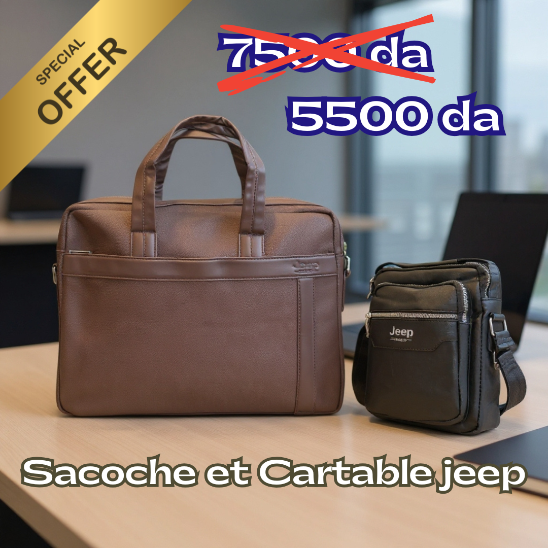 Pack Sacoche et Cartable JEEP