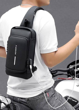 Sac à Bandoulière Fashion USB Antivol