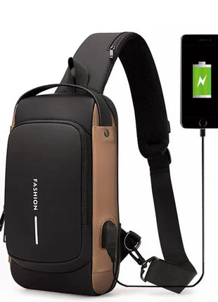 Sac à Bandoulière Fashion USB Antivol