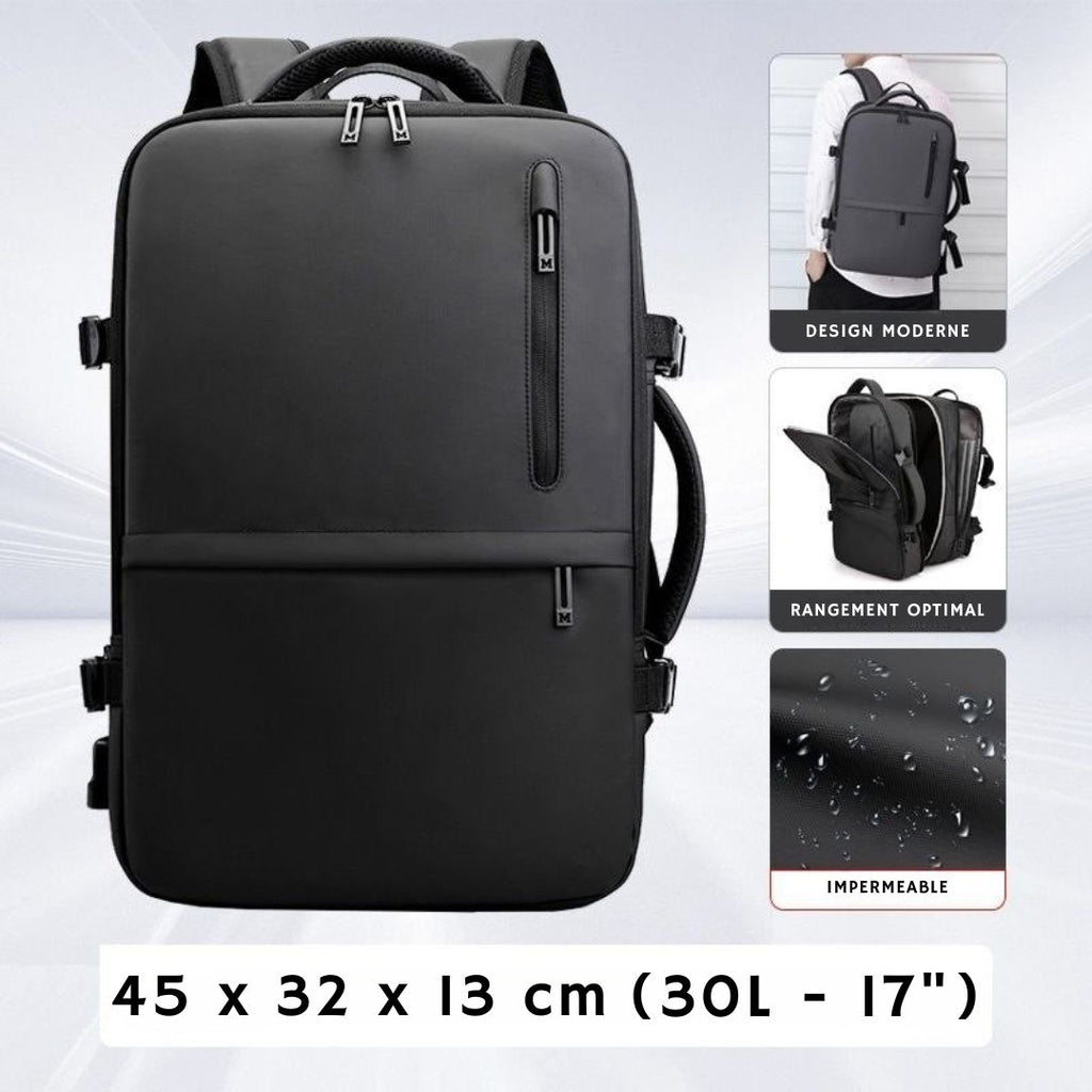 حقيبة ظهر خفيفة الوزن للأعمال مقاس 17 بوصة 