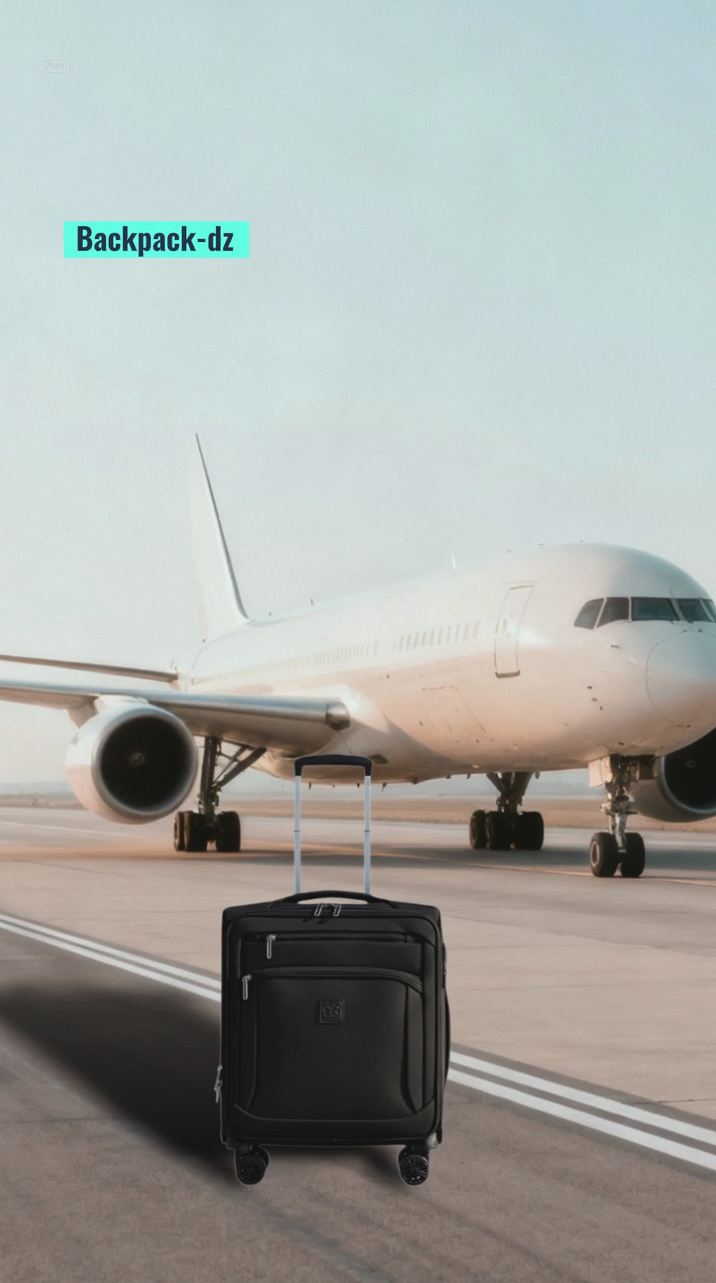 حقيبة سفر بايلوت كيس بأربع عجلات مع قفل TSA