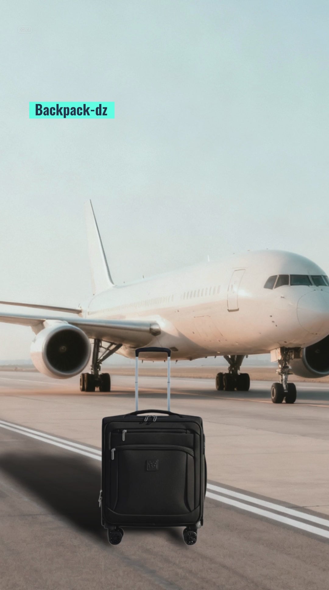 حقيبة سفر بايلوت كيس بأربع عجلات مع قفل TSA