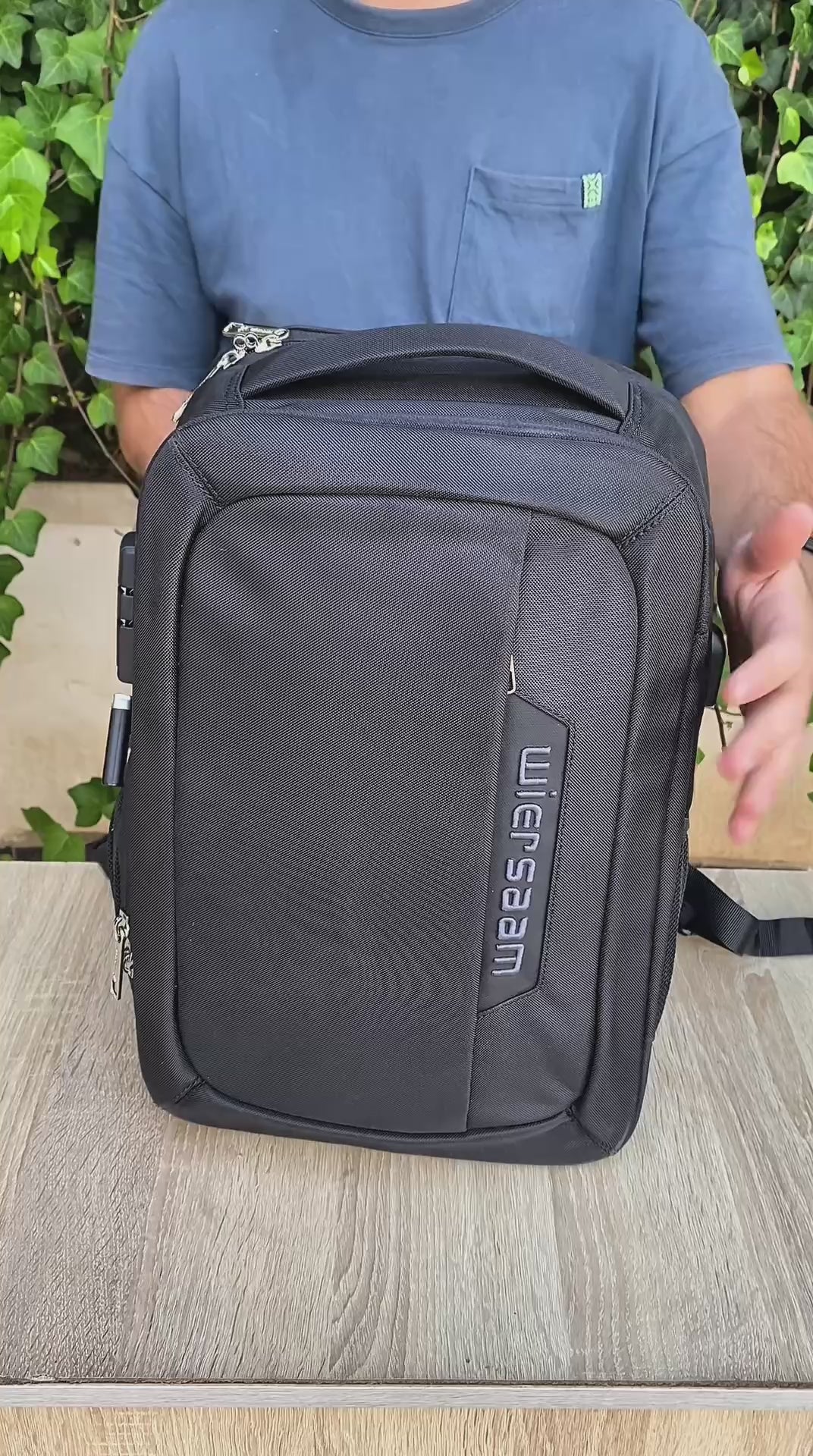 Sac à Dos Wiersaam – Antivol, Moderne et Ultra-Pratique 17"