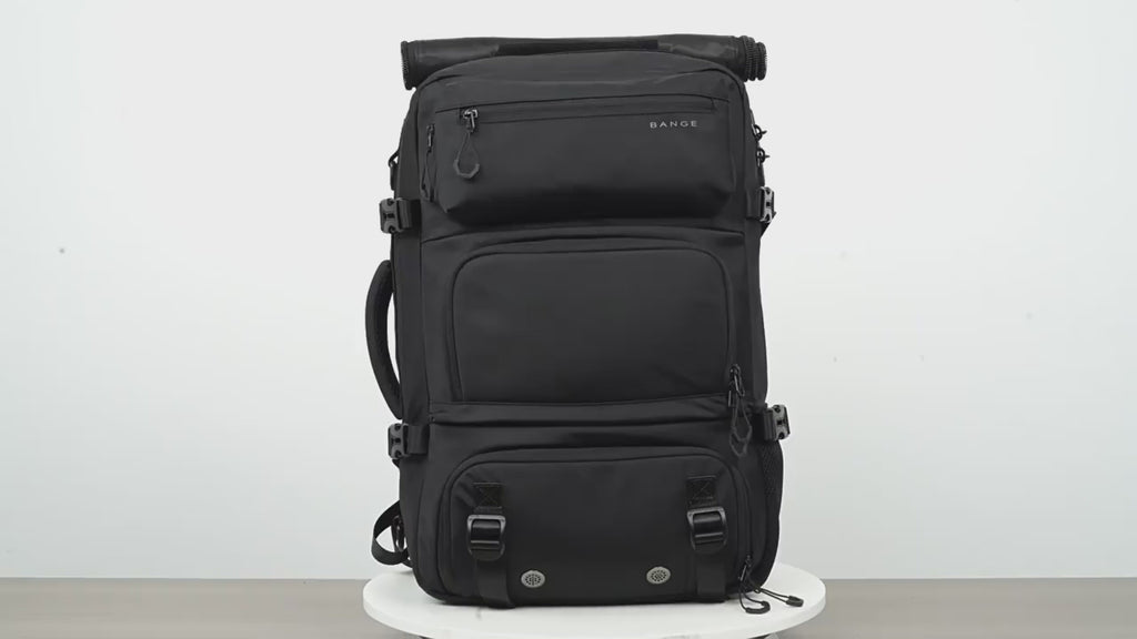 Sac à dos de voyage BANGE 3 en 1 Antivol avec bandoulière amovible
