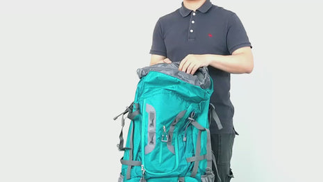 Sac à dos léger et imperméable 80 L pour randonnée, camping et voyage