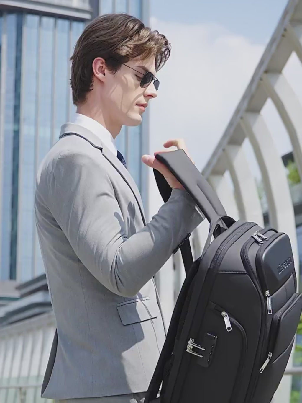 Sac à dos professionel Wiersaam avec antivol et porte lunettes